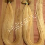 Szőke tresszelt 60cm 100% eredeti haj/ 10gr