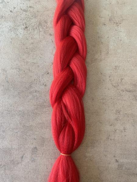 Szintetikus póthaj piros 100gr/60cm