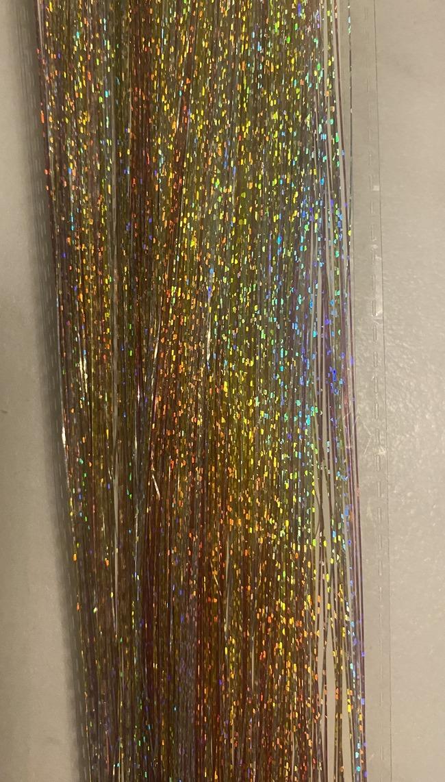 Talmi haj, csillogó szivárvány színű dísz hajfonáshoz