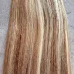 Melírozott tincses 60cm 100% eredeti emberi haj/ 10gr