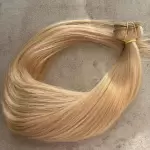 Festett sötét bézs tresszelt 60cm 100% eredeti haj/ 10gr