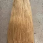 Festett sötét bézs tresszelt 50cm 100% eredeti haj/ 10gr