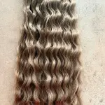 Szintetikus póthaj világosbarna hullámos 100gr /70-75cm