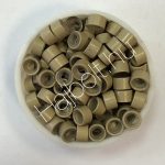 Hamvasszőke szilikonos mikrógyűrű 100db/5mm (6#)