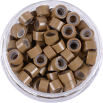 Karamell szilikonos mikrógyűrű 100db/5mm (8#)