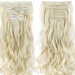 Platinaszőke, enyhén hamvas csatos 40-80 cm eredeti emberi haj