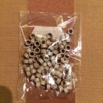 Hamvas szőke szilikon nélküli mikrogyűrű 100 db/4mm; 4,5mm (6#)