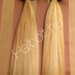 Szőke tresszelt 50cm 100% emberi haj/ 10gr