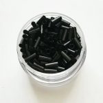 Fekete réz hüvelygyűrű 1000 db/2,8mm; 3,5mm