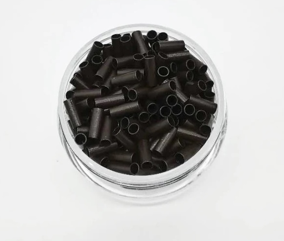 Sötétbarna réz hüvelygyűrű 1000db/2,8mm; 3,5mm