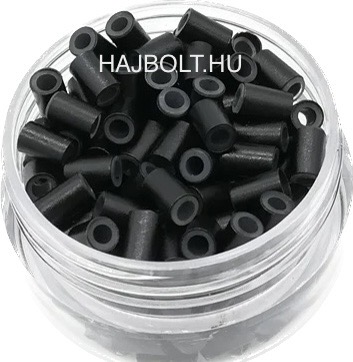 Fekete szilikonos hüvelygyűrű 1000 db/4mm