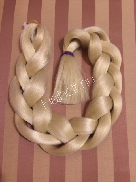 Szintetikus póthaj világos/platina szőke 120gr / 100cm