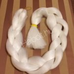 Szintetikus póthaj fehér 120gr/100cm / 10db