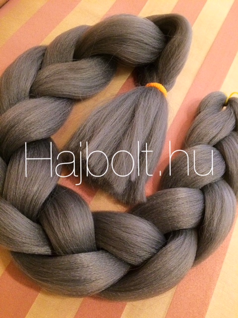 Szintetikus póthaj grafitszürke 165gr/100cm