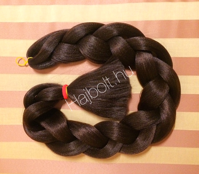 Szintetikus póthaj barna 100gr/60cm