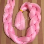 Szintetikus póthaj rózsaszín 100gr/60cm