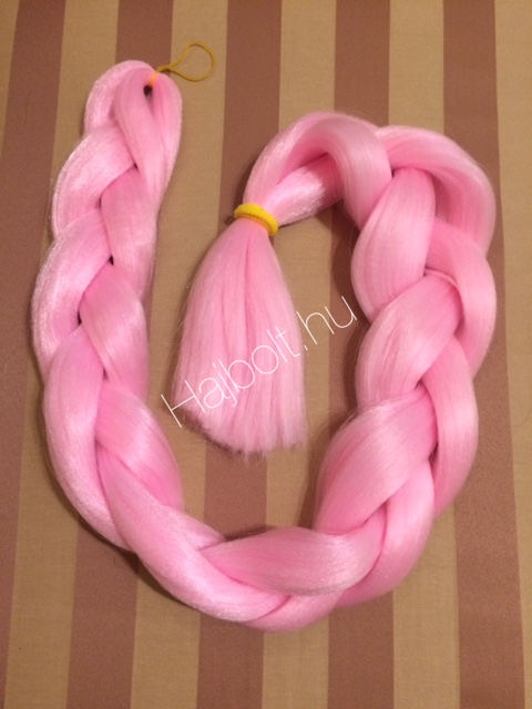 Szintetikus póthaj rózsaszín 100gr/60cm