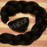 Szintetikus póthaj fekete 100gr / 60cm