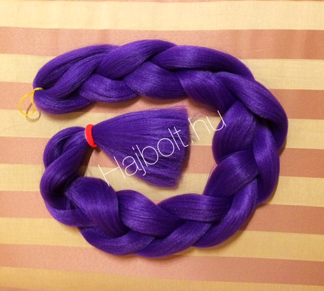 Szintetikus póthaj lila 125gr/100cm