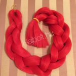 Szintetikus póthaj piros 120gr/100cm