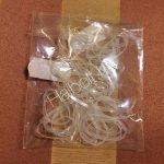 Gumigyűrű hajfelvarráshoz átlátszó 50db