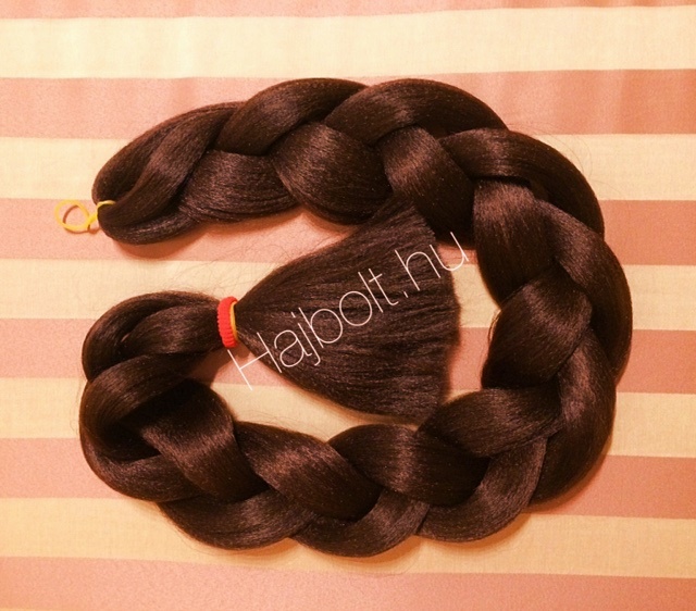 Szintetikus póthaj gesztenyebarna 100gr / 60cm