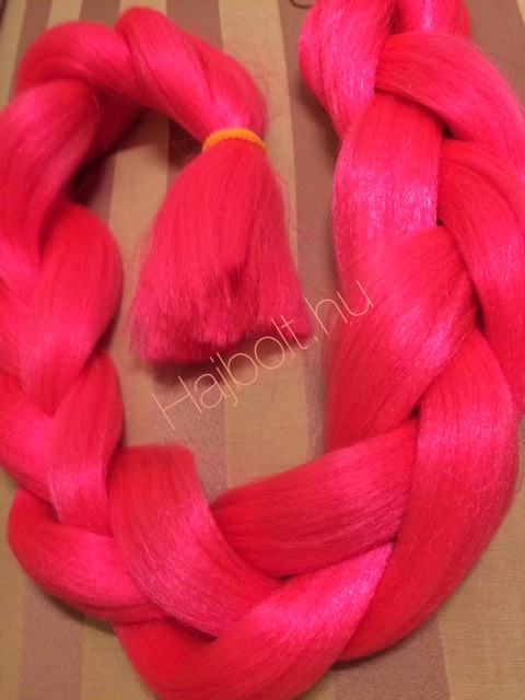Szintetikus póthaj neon pink/magenta 125gr/100cm
