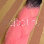 Szintetikus póthaj ombre fekete-rózsaszín 100gr / 60cm