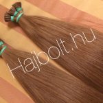 Tincsezett 70cm festett 7-es barna 100% eredeti emberi haj/ 10 gr