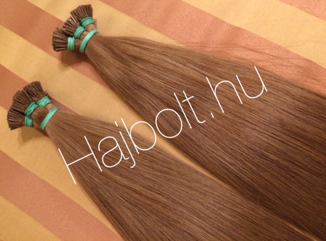 Tincsezett 70cm festett 7-es barna 100% eredeti emberi haj/ 10 gr