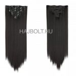 Natúr barna 100% emberi hajból készült csatos haj kb. 105-110 gr 70cm