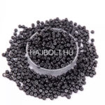 Fekete szilikonos nano gyűrű 1000db (1#)