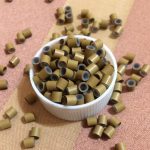 Karamell szilikonos hüvelygyűrű 100db/4mm