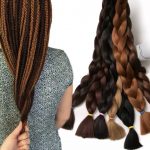 Szintetikus póthaj gesztenyebarna 100gr / 60cm