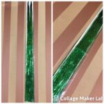 Talmi haj, zöld színű dísz hajfonáshoz