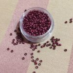 Burgundi szilikon nélküli nano gyűrű 100db (15#)