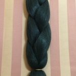 Szintetikus póthaj zöldes-fekete 100gr/60cm