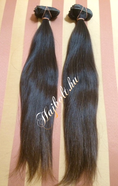 Tresszelt 4-5-ös vastagszálú barna 40cm natúr 100% eredeti haj/ 10gr