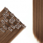 8.3-8.4 színű csatos 40-80 cm eredeti emberi haj