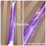 Talmi haj, lila színű dísz hajfonáshoz