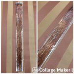 Talmi haj, bronz színű dísz hajfonáshoz