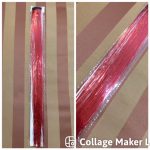 Talmi haj, piros színű dísz hajfonáshoz