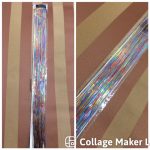 Talmi haj, vegyes színű dísz hajfonáshoz