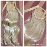 Platinaszőke vasalható szintetikus copf (19)