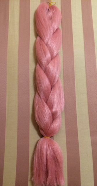 Szintetikus póthaj mályva színű 130gr / 100cm