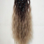 Ombre vasalható I. osztályú csatos, 55cm szintetikus haj (21)