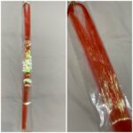 Glitter szál hajba, narancsos piros vegyes színű dísz hajfonáshoz