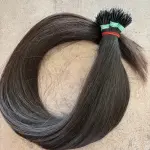Nano gyűrűre tincsezett natúr barna, vékonyszálú 50-55cm 100% eredeti emberi haj/ 10gr