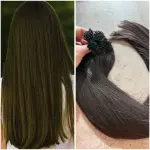 Tincsezett 40cm natúr 4-5-ös vastagszálú haj 100% eredeti emberi/10 gr