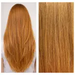 8.3-as színű, 100% emberi hajból készült csatos haj kb. 110-115 gr 50 cm